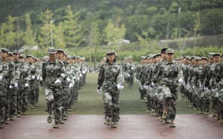 校园风光之军训